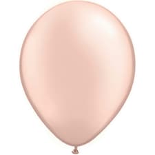 Qualatex 11 Inch Round Plain Latex Balloons (100 Pack) - Pearl Peach - One Size
