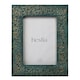 image 2 of Hestia Photo Frame Teal with Gold Imprint - 5" x 7"