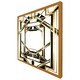 image 4 of Art deco golden black frame (Picture Frame) Black | S