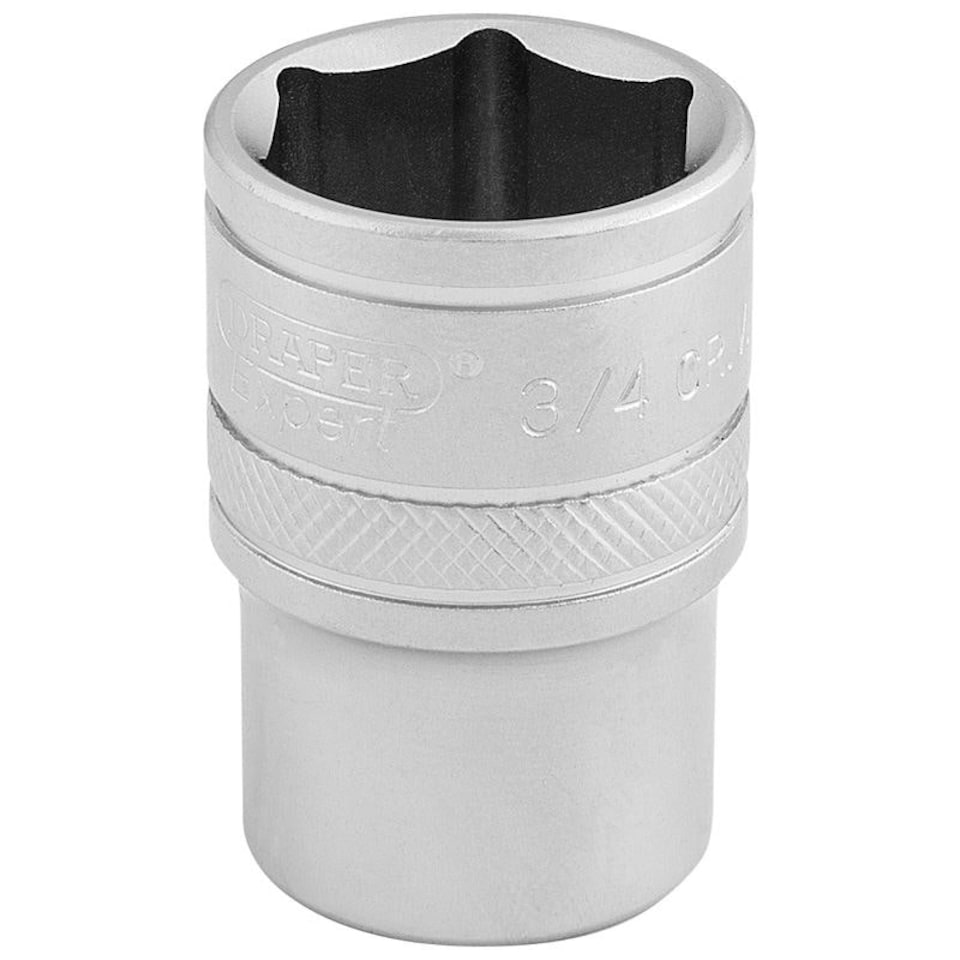 3/4" 6Pt Socket 1/2 Dr-Pckd - 16631