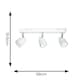image 4 of ValueLights Benton White IP44 Spotlight Bathroom Ceiling Light | White