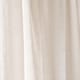 image 5 of OHS Linen Look Voile Curtains 2 Panels Net Rod Slot Top Pair | White | Ivory