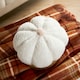 image 3 of OHS 2 x Boucle Fleece Pumpkin Shaped Halloween Fall Autumn Decoration Filled Cushions, 25x25cm - Cream