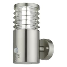 Bloom - Brushed Stainless Steel Outdoor Motion Sensor Light | Grey | Clear | 1