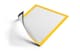 image 1 of Durable DURAFRAME Magnetic Document Signage Frame for Metal | 5 Pack | A4 Yellow | Yellow