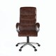 image 6 of Hampton office chair in brown leather Brown | Brown