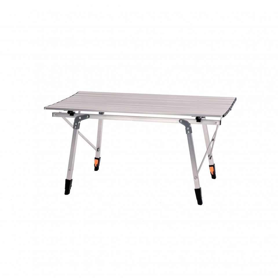 image 1 of 3ft Adjustable Portable Folding Outdoor Aluminium Camping Kitchen Work Top Table | Silver