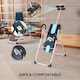 image 3 of HOMCOM Foldable Therapy Gravity Inversion Table AB Exercise Bench Home Fitness