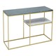 image 3 of Interiors by Premier Assorted Marble And Gold Frame Console Table Gold
