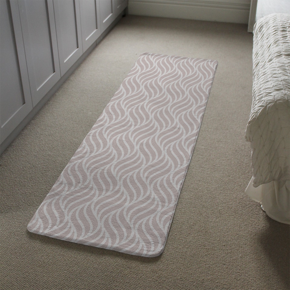 image 1 of Geometric Pattern With Leaves Runner Rug | Multi