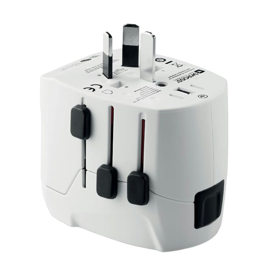image 1 of MidOcean Pro Light USB Plug - White - 6cm x 7cm x 5cm