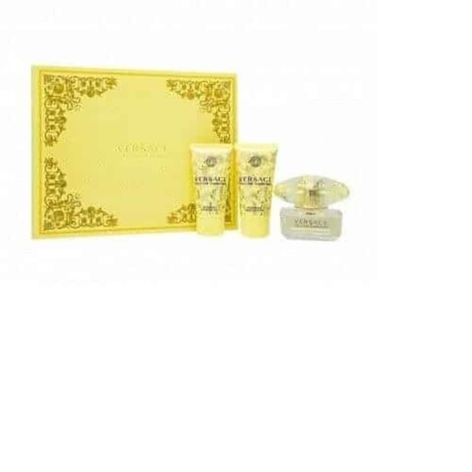 image 1 of VERSACE YELLOW DIAMOND GIFT SET 50ML EDT + 50ML SHOWER GEL + 50ML BODY LOTION