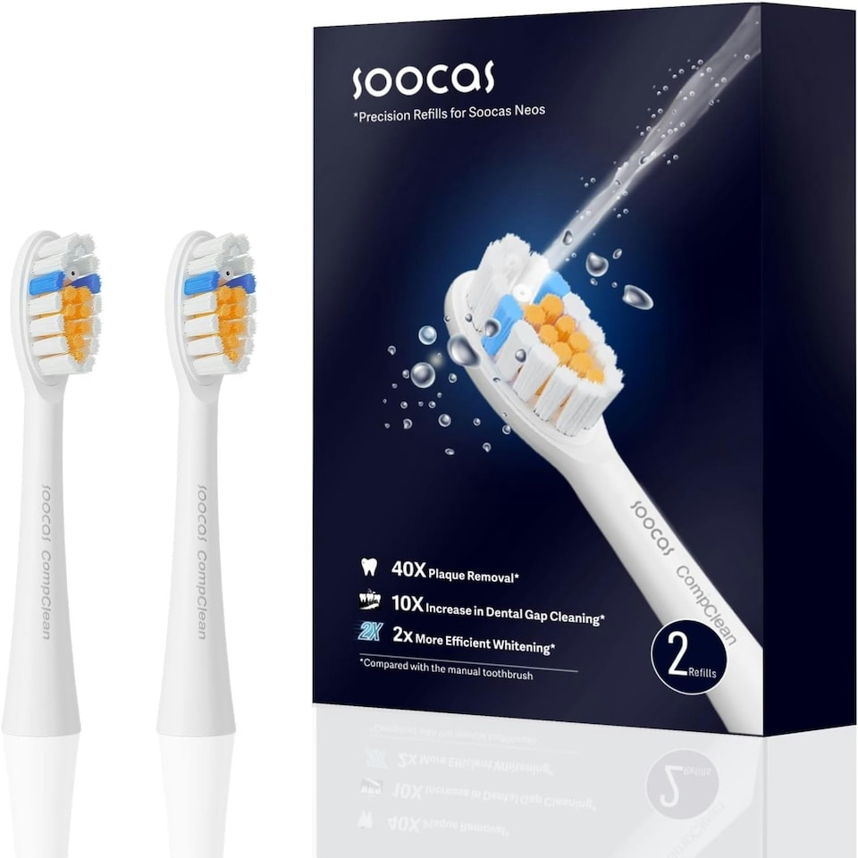 SOOCAS Replacement Brush Heads for Neos Electric Toothbrush - Replacement Set