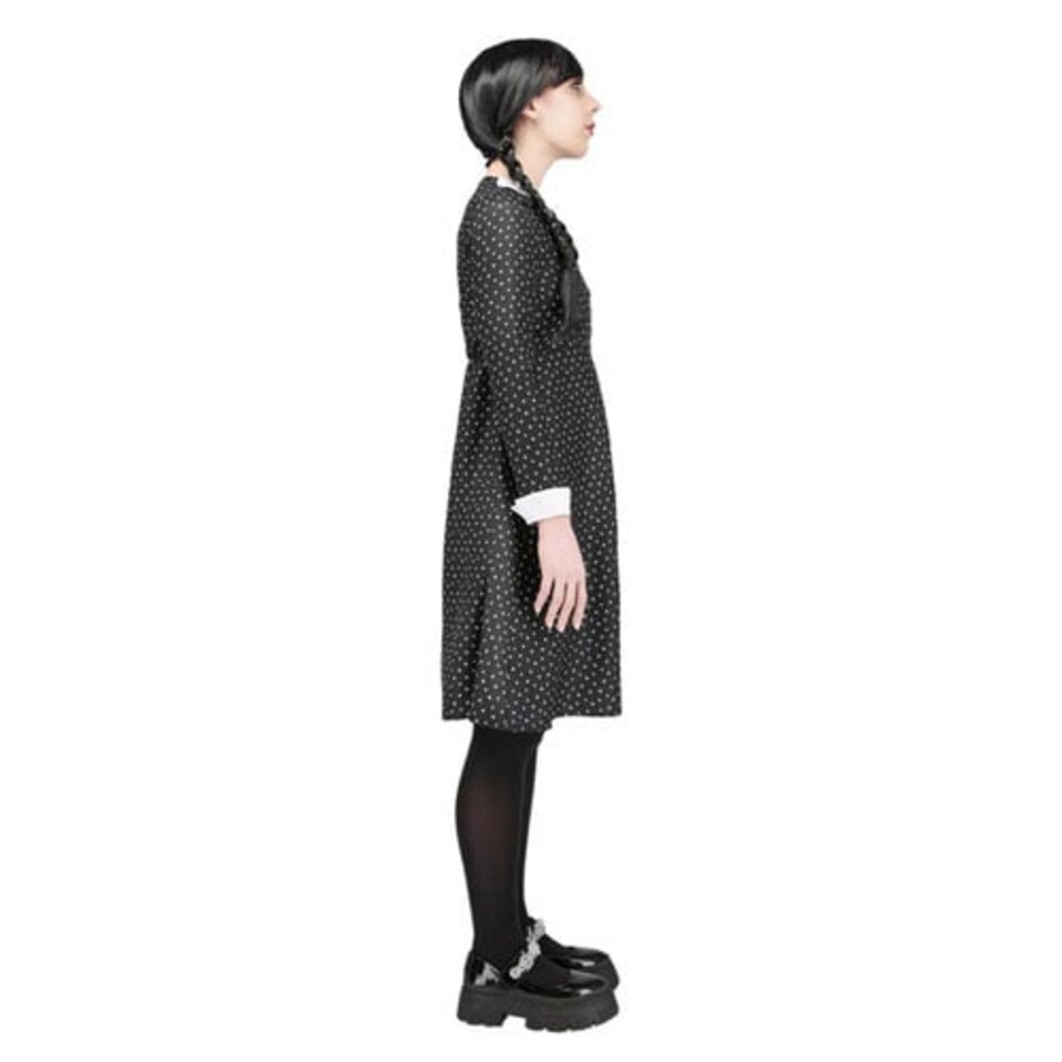 image 1 of Gothic School Girl Fancy Dress Costume Ladies Large - UK 16-18