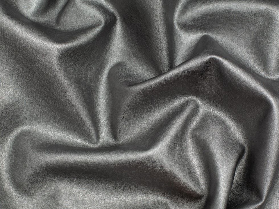 Minerva Core Range Silver Soft Faux Leather Fabric for Bag Making, Dressmaking, Upholstery, 140cm / 55" Wide - per metre
