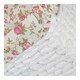 image 4 of Small Paper Rope Rectangular Storage Basket with Garden Rose Cotton Lining | Multi | Garden Rose | S