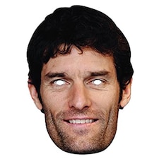 Mark Webber Cardboard Face Mask
