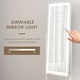 image 3 of HOMCOM LED Lighted Full Length Mirror, Floor Standing Mirror with Storage Shelf