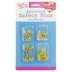 image 3 of 100 Pack Assorted Size Gold Safety Pins