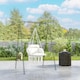image 2 of Outsunny Hammock Chair, Boho Hanging Swing Chair with Cushion, Dark Grey 