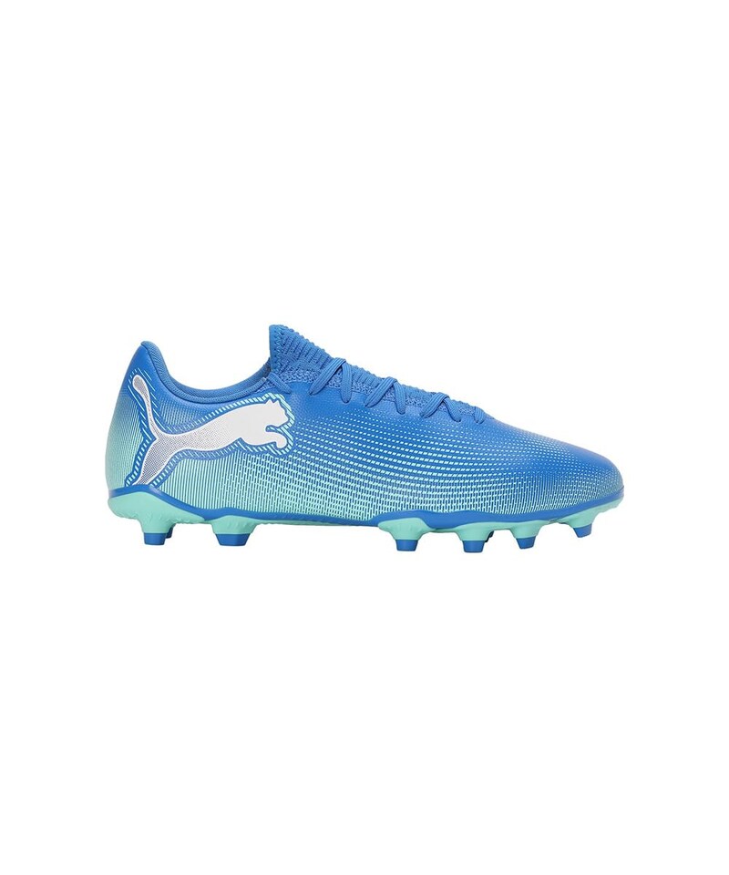 image 1 of Puma Unisex Adults Future 7 Play Fg/Ag Soccer Shoe, Hyperlink Blue-Mint- White, 9 UK