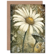Pastel Watercolour Daisy Flower Bloom Birthday Card