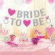 image 2 of Amscan Hen Party Glitter Bride To Be Banner - Silver/Pink - 3.65m