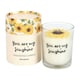 image 1 of You Are My Sunshine Unscented Candle with 3D Sunflower Multi