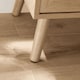image 8 of Sideboard 3 Rattan Doors Solid Wooden Legs Cabinet Home Living Room Furniture