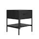 image 2 of Boston Bedside Cabinet - Wood/Metal - L40 x W43 x H50 cm - Black Matte