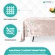 image 4 of Rectangle Crushed Velvet Table Cloth, Washable Table Cover - 70" x 144"