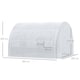 image 7 of Outsunny 3 x 3 x 2 m Polytunnel Greenhouse Pollytunnel Tent w/ Steel Frame White