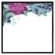 image 2 of Purple & blue flowers (Picture Frame) Brown | Oak | XS