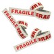 image 3 of 6 Rolls of Fragile Printed 50mm x 66m Strong Sticky Packaging Parcel Tapes