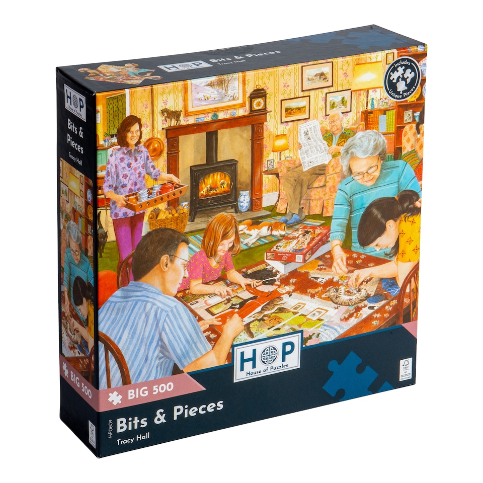 image 1 of Bits & Pieces BIG 500 Piece Jigsaw Puzzle