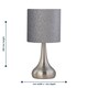 image 7 of Set of 2 Romana - Brushed Chrome Touch Table with Glitter Shades | Chrome | Satin nickel plate and silver grey glitter | 2