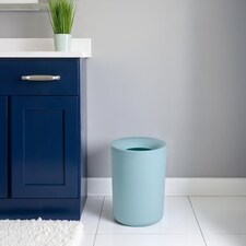 Showerdrape Garda Duck Egg Blue Bathroom 3L Waste Bin | Blue | Duck Egg | 1