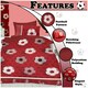 image 3 of VELVETIO Football Goals Duvet Cover Set Soft Polycotton Reversible Kids Beddings Red | Double
