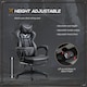 image 4 of Vinsetto Computer Gaming Chair, Racing Desk Chair with Lumbar Support and Footrest, PU Leather Gamer Chair with Headrest and Swivel Wheels for Home, Grey