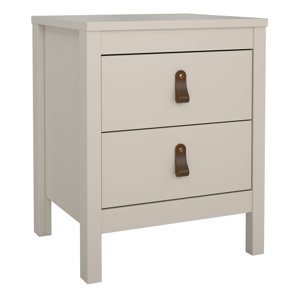 image 1 of Barcelona Bedside Table 2 Drawers in Cashmere N/A