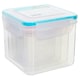 image 4 of Herrela 4pc Square Food Containers with Airtight Lids