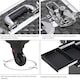 image 5 of Yaheetech Aluminum Makeup Train Case with Slide-Out Drawer Black Black