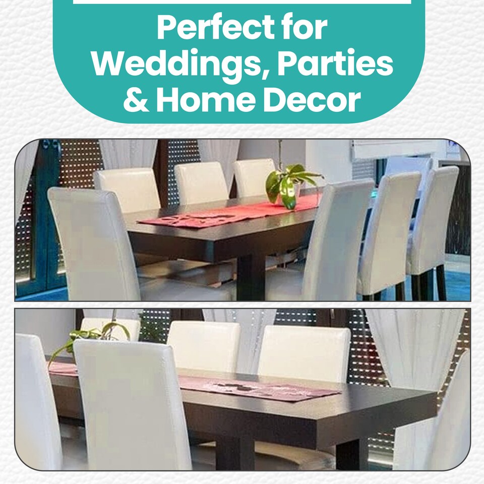 image 1 of Velvet Dining Chair Covers, Spandex High-Back Chair Slipcovers - 220GSM