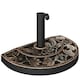 image 1 of Outsunny 9kg Half Round Parasol Umbrella Base Resin Outdoor Garden Furniture