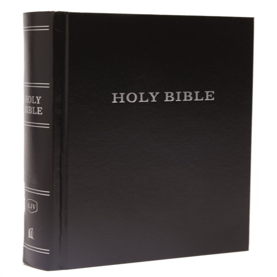 Kjv Pew Bible Large Print Hardcover Black Red Letter Comfort Print