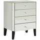 image 2 of Interiors By Premier Sturdy 4 Drawer Chest, Functional Design Sturdy Chest For Hallway, Tall 3 Drawer Chest For Livingroom Silver