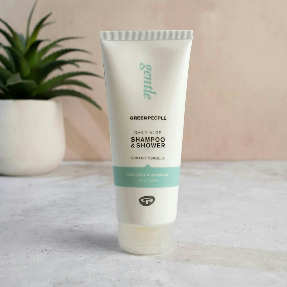 image 1 of Green People 2-in-1 Daily Aloe Shampoo & Shower Wash - Natural & Organic Aloe Vera - Silicone & SLS Free - Vegan, 200ml