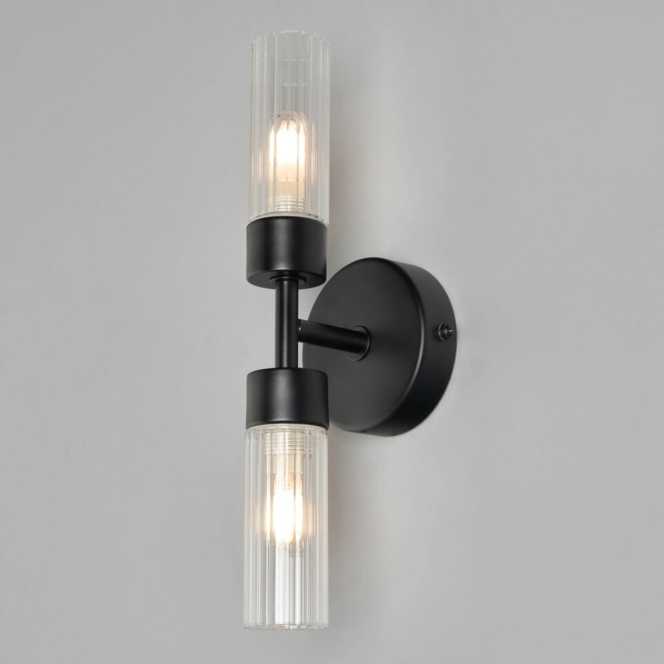 image 1 of BHS Kier Bathroom Wall Light, Black