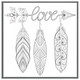 image 3 of Bohemian arrow (Picture Frame) Brown | XS
