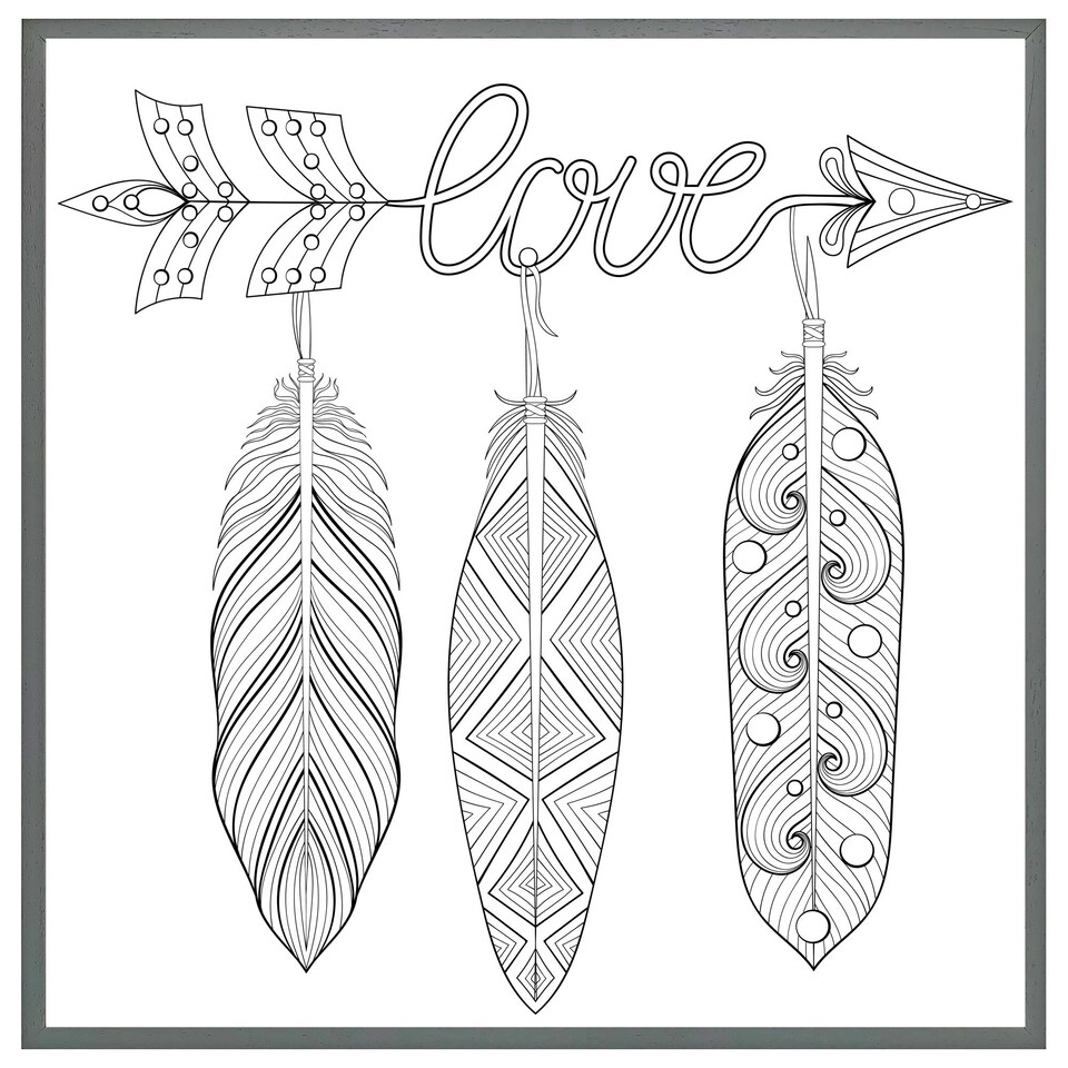image 1 of Bohemian arrow (Picture Frame) Brown | XS